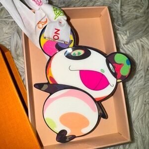 SOLD-Louis Vuitton TM panda laminated charm